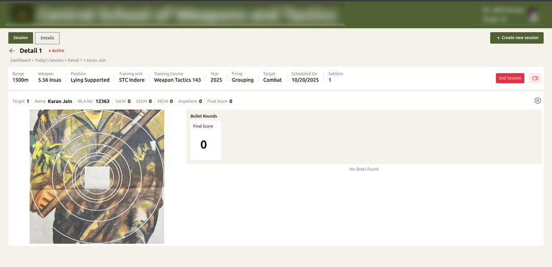 Firearms Training & Analytics Dashboard